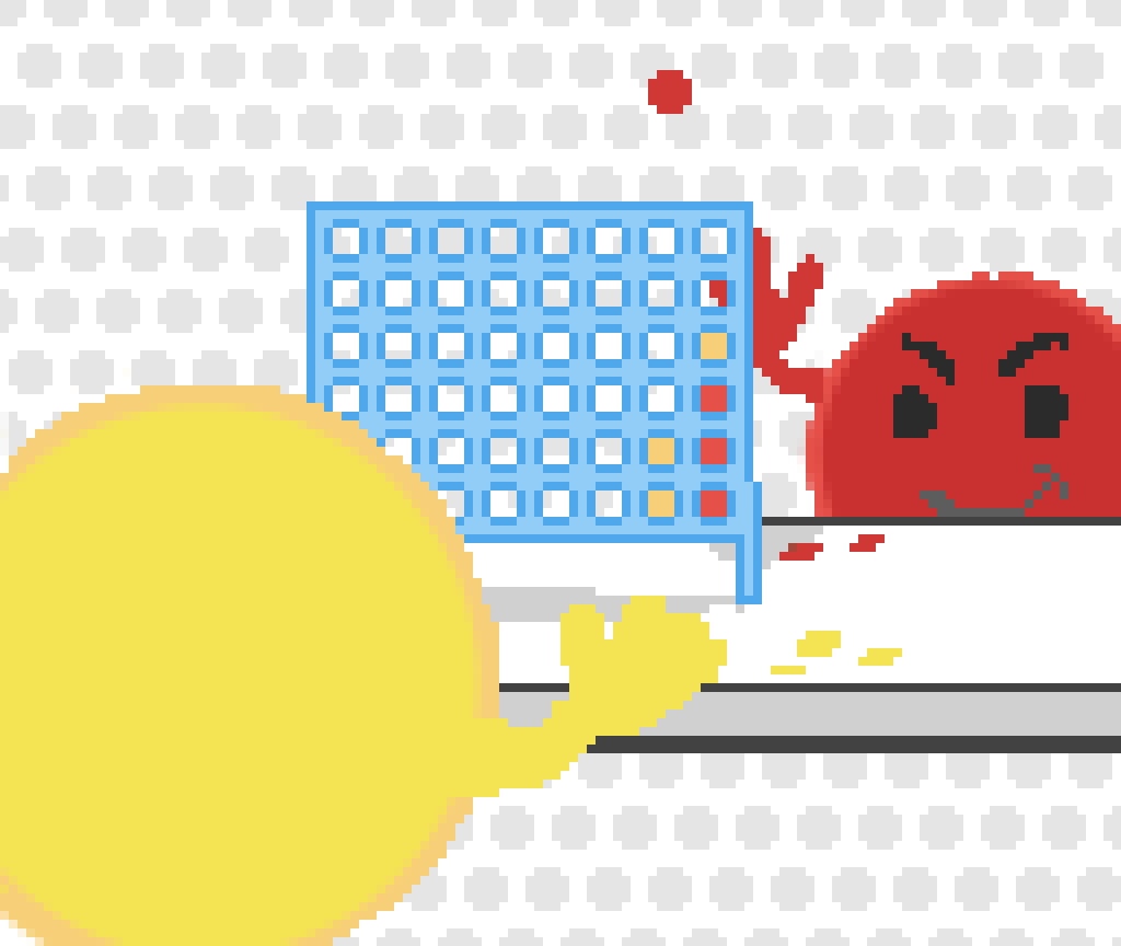 stoicpixel's tweet photo. I do not know the name of this game in english. In french it is called Puissance4.
#pixelart #gamedev #gameart #Procreate #redvsyellow #kids #PlayAtHome https://t.co/vUIYrMUtp2