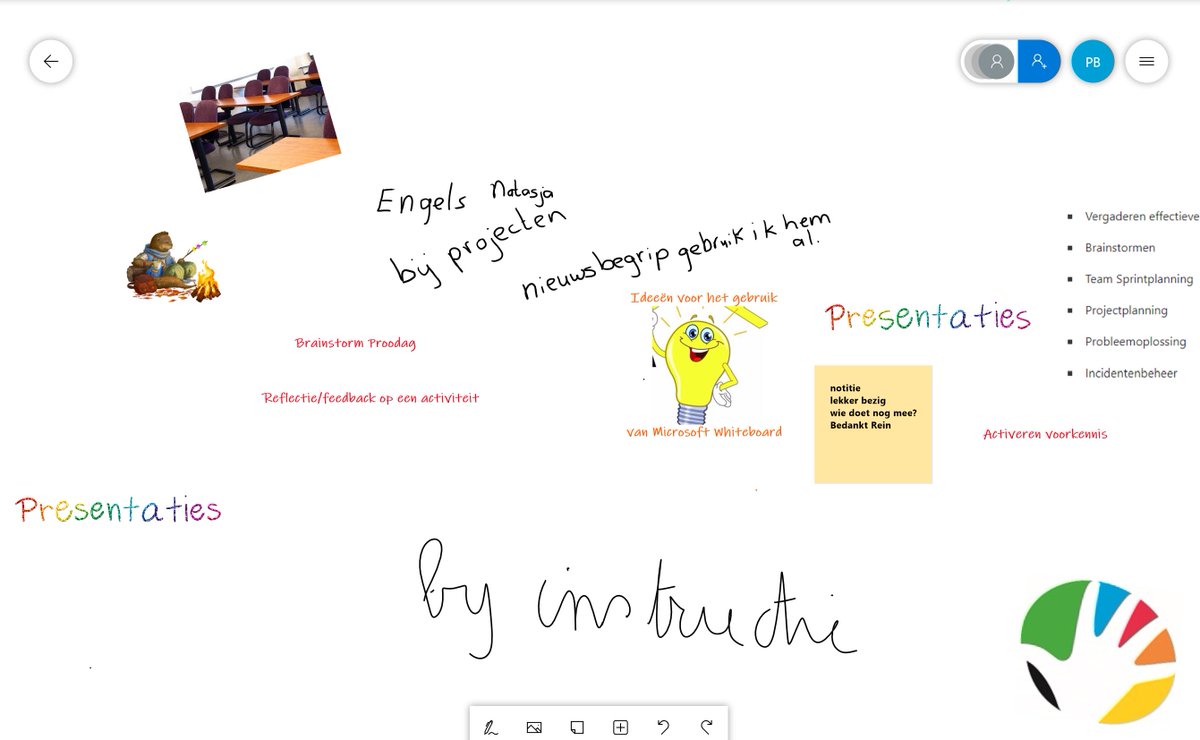 Vandaag mijn 20e en voorlopig laatste online training gegeven aan het personeel van Stichting Proo. Deze keer <a href="/mswhiteboard/">MSWhiteboard</a>. Van alle trainingen blijft 1 opname beschikbaar in <a href="/MicrosoftStream/">Microsoft Stream</a>  in een apart kanaal. 
Nu eerst vakantie. <a href="/MicrosoftEDU/">Microsoft Education</a>