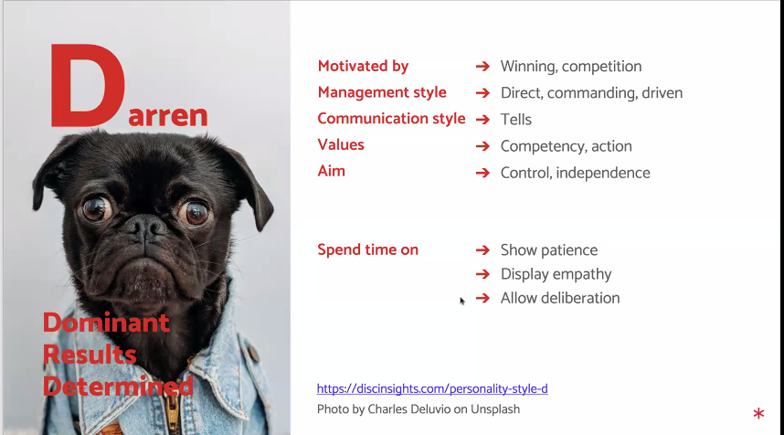 sparckhq's tweet photo. We are currently learning about the DISC personality method through the theme of pugs🐕 Which personality style do you fit into most? Darren, Isabel, Samantha or Chris?
#TheArtOfInfluencingPeople
#LeedsDigi20
#SPARCK https://t.co/g6AkBZW6Ni