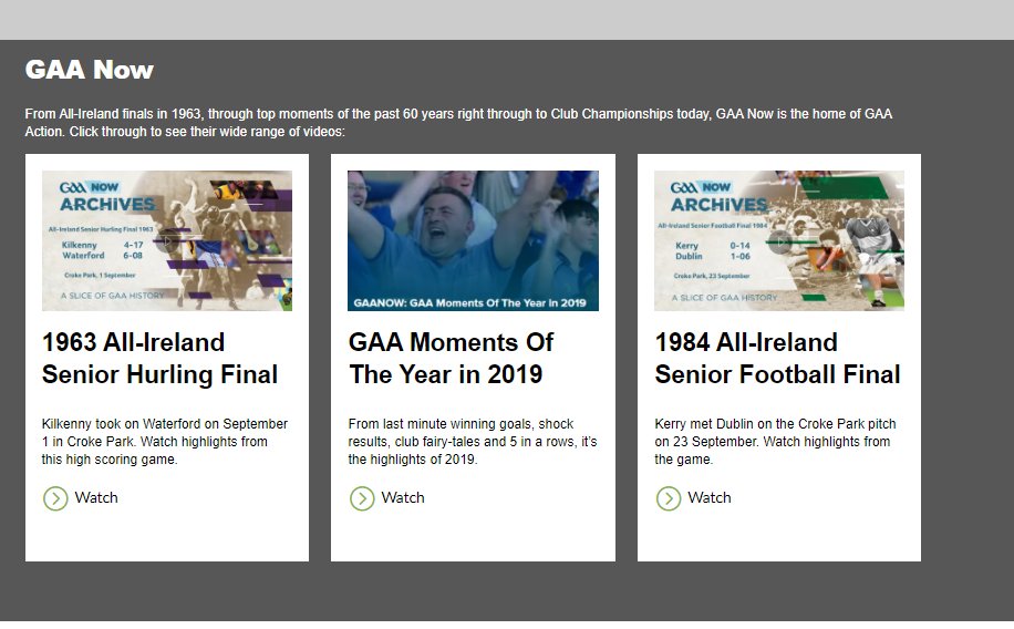 Club or county? Wherever your allegiance lies, GAA Now has the best of both from the past 60 years. There's a mighty collection of  @officialgaa action waiting for you to enjoy - all available online, for free.  https://dublin.epicchq.com/stay-at-home 