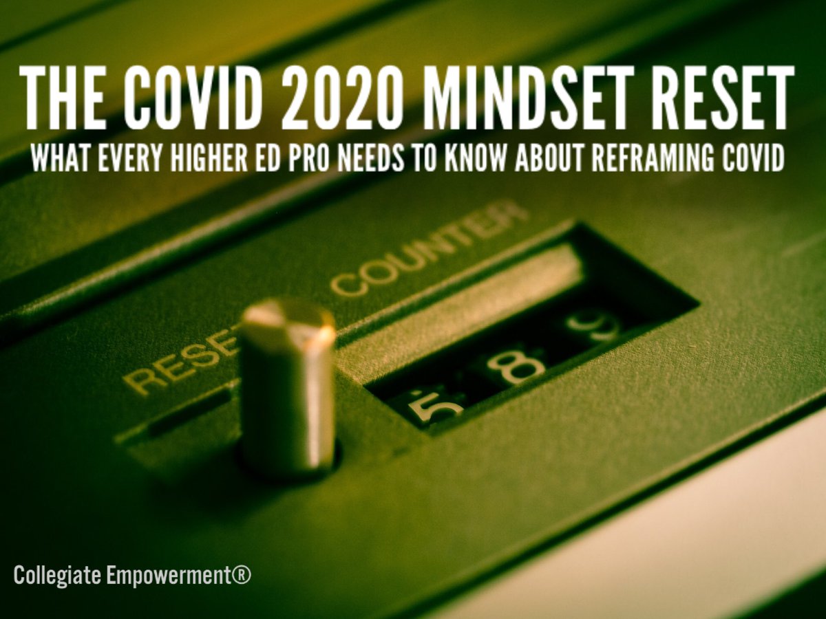 TonyDAngelo's tweet photo. My weekly article for US #HEpros, #UniExecs, #CollegeParents and #CollegeStudents:
The COVID 2020 Mindset Reset
Please share and thanks for the feedback on these articles.
#emchat #sachat #hesm
#CollegeAdmissions
#StudentAffairs
https://t.co/hnKZXonqwT https://t.co/0ttXU3jSVp