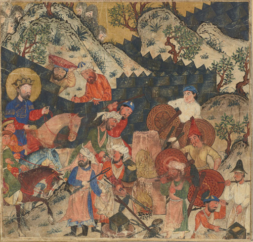 Great Mongol ShahnamehIronically the best first illustrated Shahnameh was made by the same guys who had devastated Iran: the Mongols. Or better said, their Islamized Ilkhanid successors. This should not take us by surprise though after all miniatures originated in China...