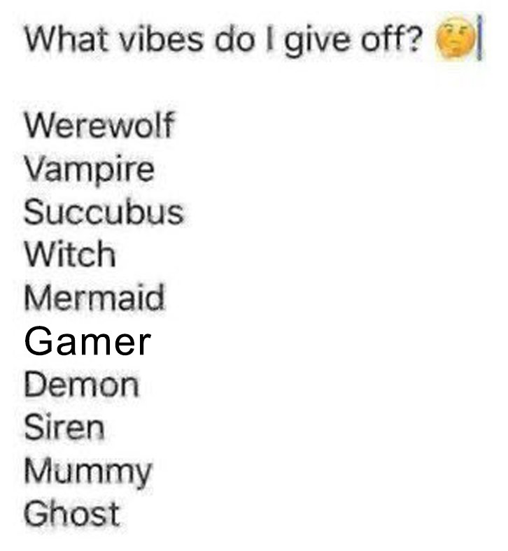 Stolen.

What vibe do I give off and what vibe does my shoto give off?