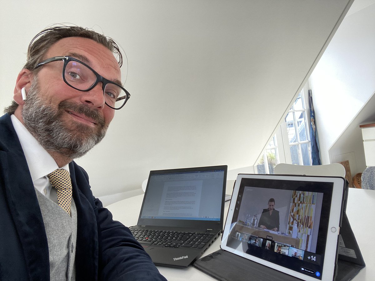 Til videomøde med statsministeren m.fl. Mit budskab: Der bliver stort behov for hjælp til unge fra familier med misbrug i lang tid efter #coronakrisen. Tak for muligheden for at give input fra @tubadanmark. 
<a href="/regeringDK/">Regeringen</a> #dksocial #dkcivil #COVID19dk