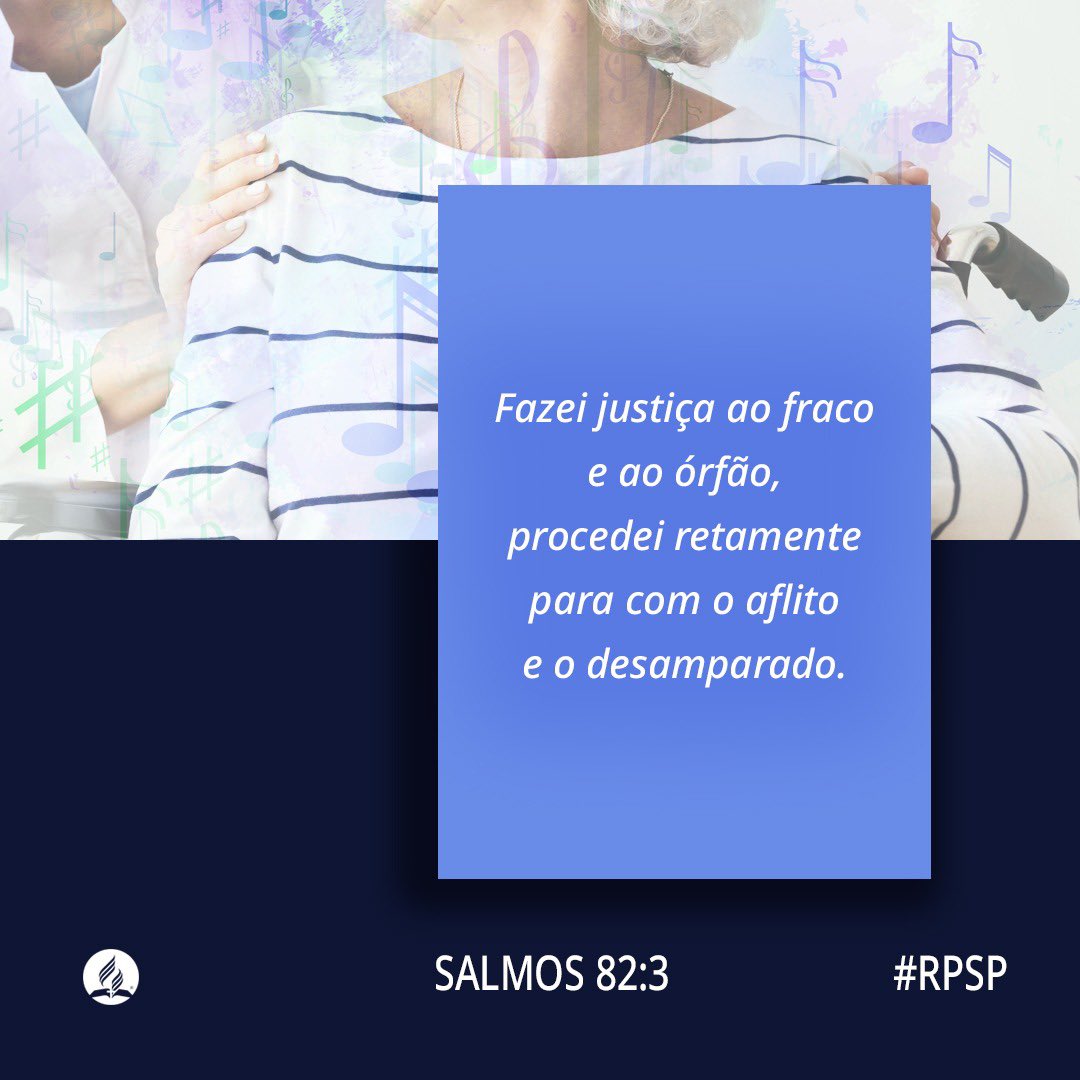 prdavifranca's tweet photo. #rpSp | As vítimas das injustiças do mundo só poderão reconhecer a justiça de Deus por meio dos nossos atos de solidariedade! #Sl82 #PrimeiroDeus #CRMissão https://t.co/VvURBUg32C