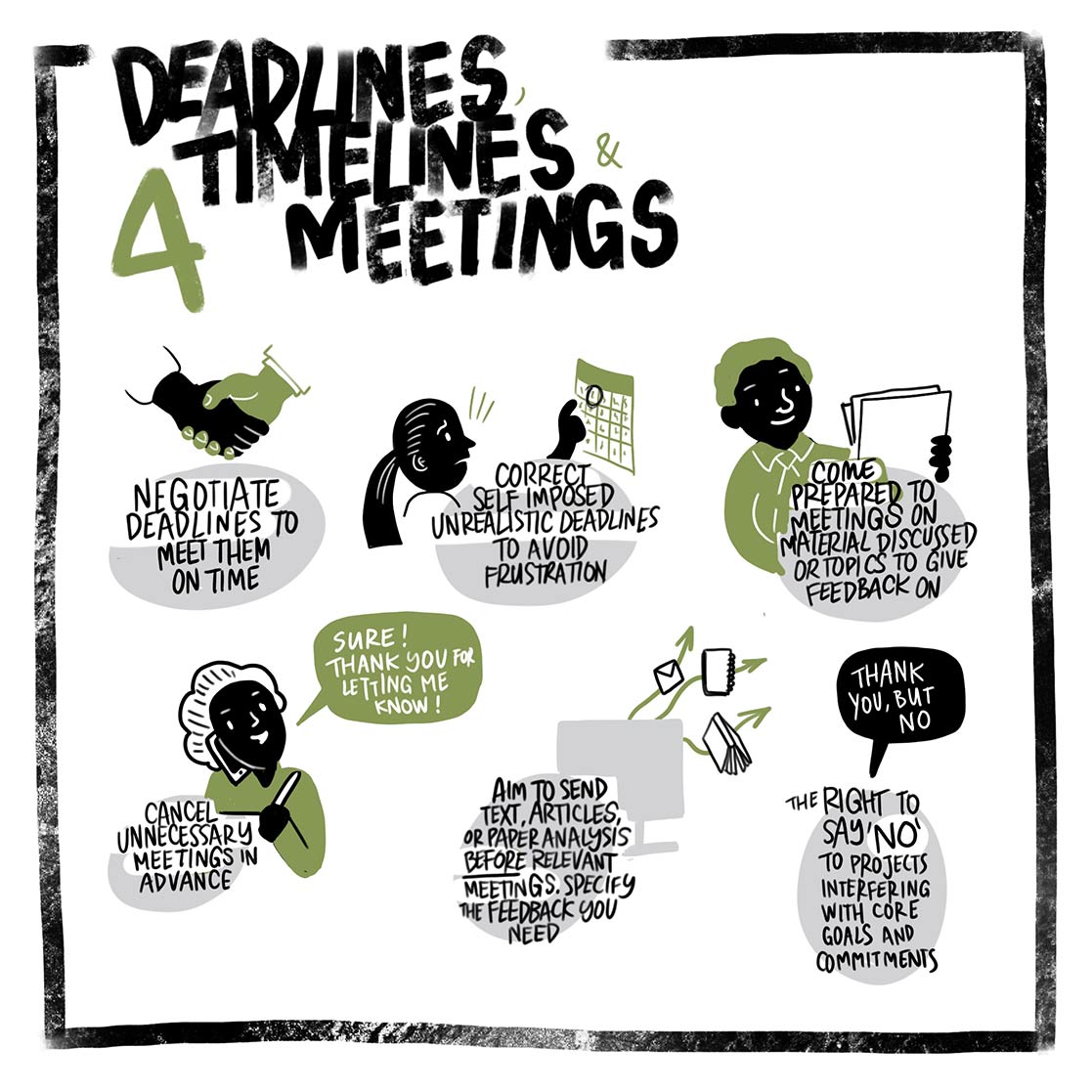 4. Making deadlines and meetings efficient 