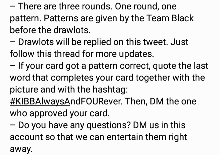 For more infos about the mechanics, you can also read this note about the game.  #KIBBAlwaysAndFOURever