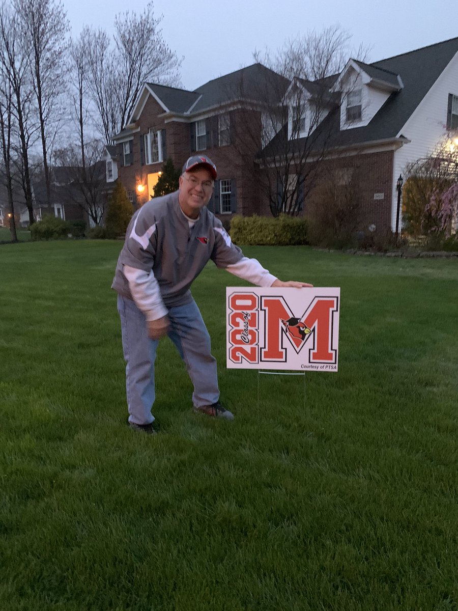 My Honor to place Monica Richey’s <a href="/MentorHigh2020/">Mentor High School</a> senior yard sign.  Oh The Places You’ll Go! #onceacard