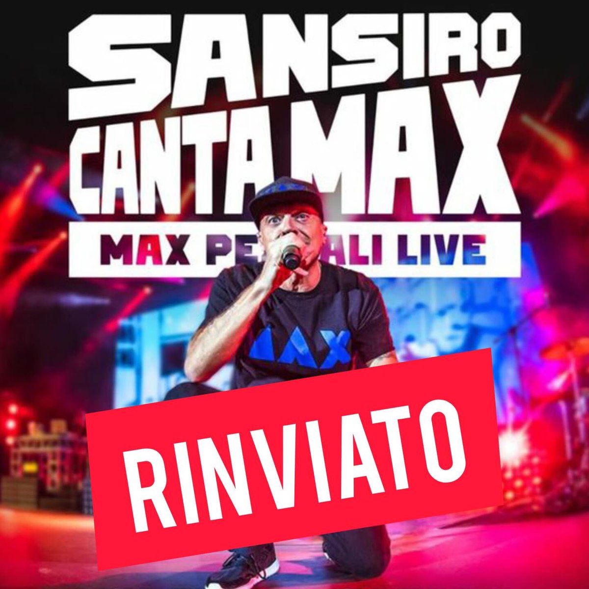 SempreNoiBand's tweet photo. Rinviato al 2021 #maxpezzali https://t.co/Z16hM43w75