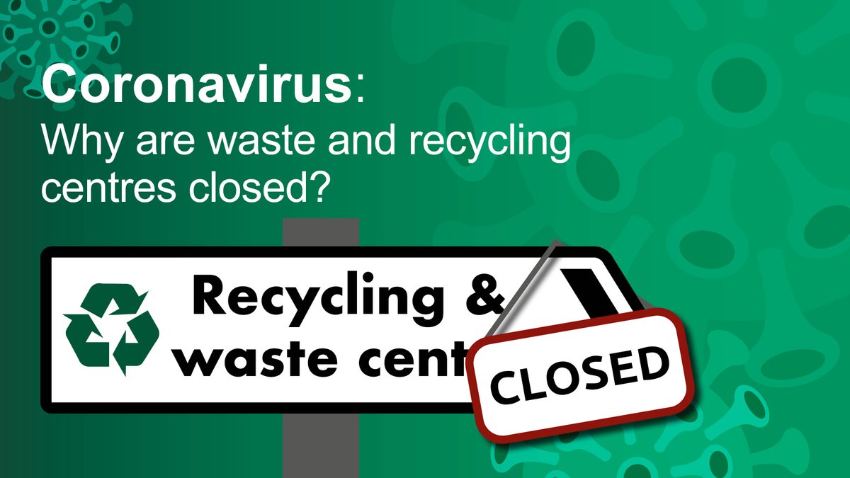 Q: Why isn’t my local recycling centre open? Keeping it closed just means more flytipping! Why isn’t the council doing something?A: Well – it’s not that straight forward…