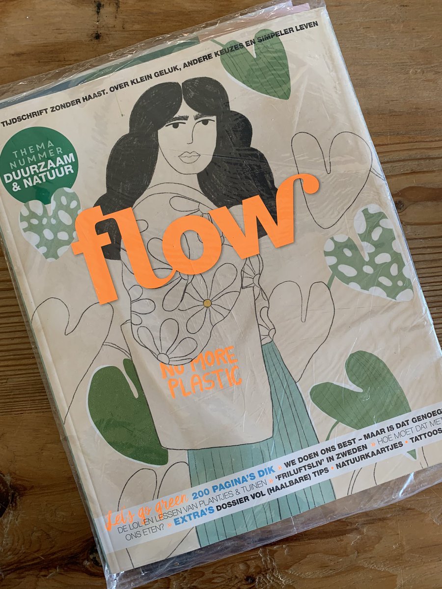 Geestig. “No more plastic.” En waar verpak je je magazine in? Juist.