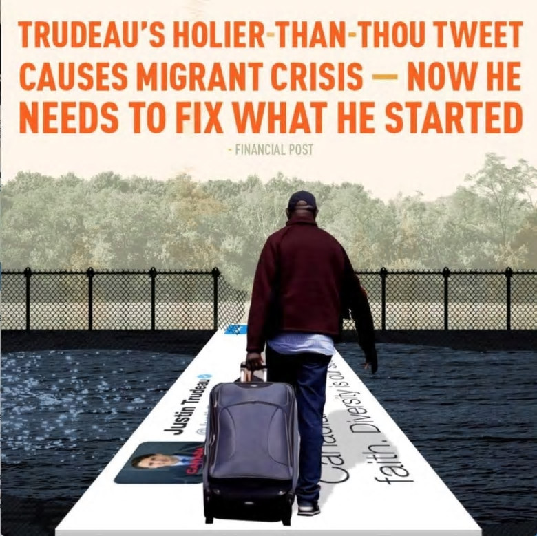 4 - Racist immigration ad that had to pulled after public outcry. Not that the  @CPC_HQ cared about the racist overtone of the ad, they just didn't want the bad press.