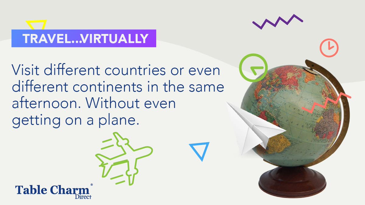 TableCharmSA's tweet photo. You may feel cut off from the rest of the world, but that doesn’t have to stop you from travelling. You can explore other cities and even other times online. So take a virtual tour of ancient Rome or go to Disneyland USA!
#StayHomeWithTCDirect #DailyLockdownChallenges https://t.co/HKurjHc10I