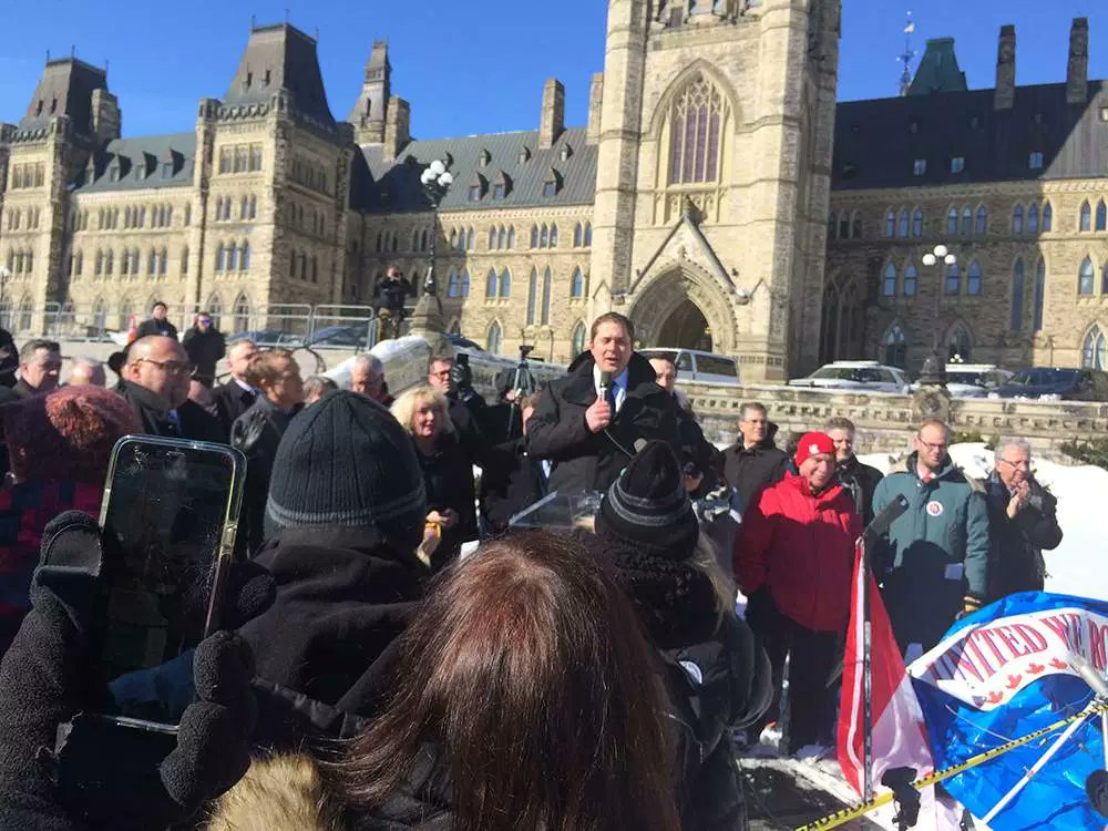 8 -  @andrewscheer appeared at the same  #altright "Yellow Vest" rally that white nationalist Faith Goldy appeared at. They both seem to attract the same people.