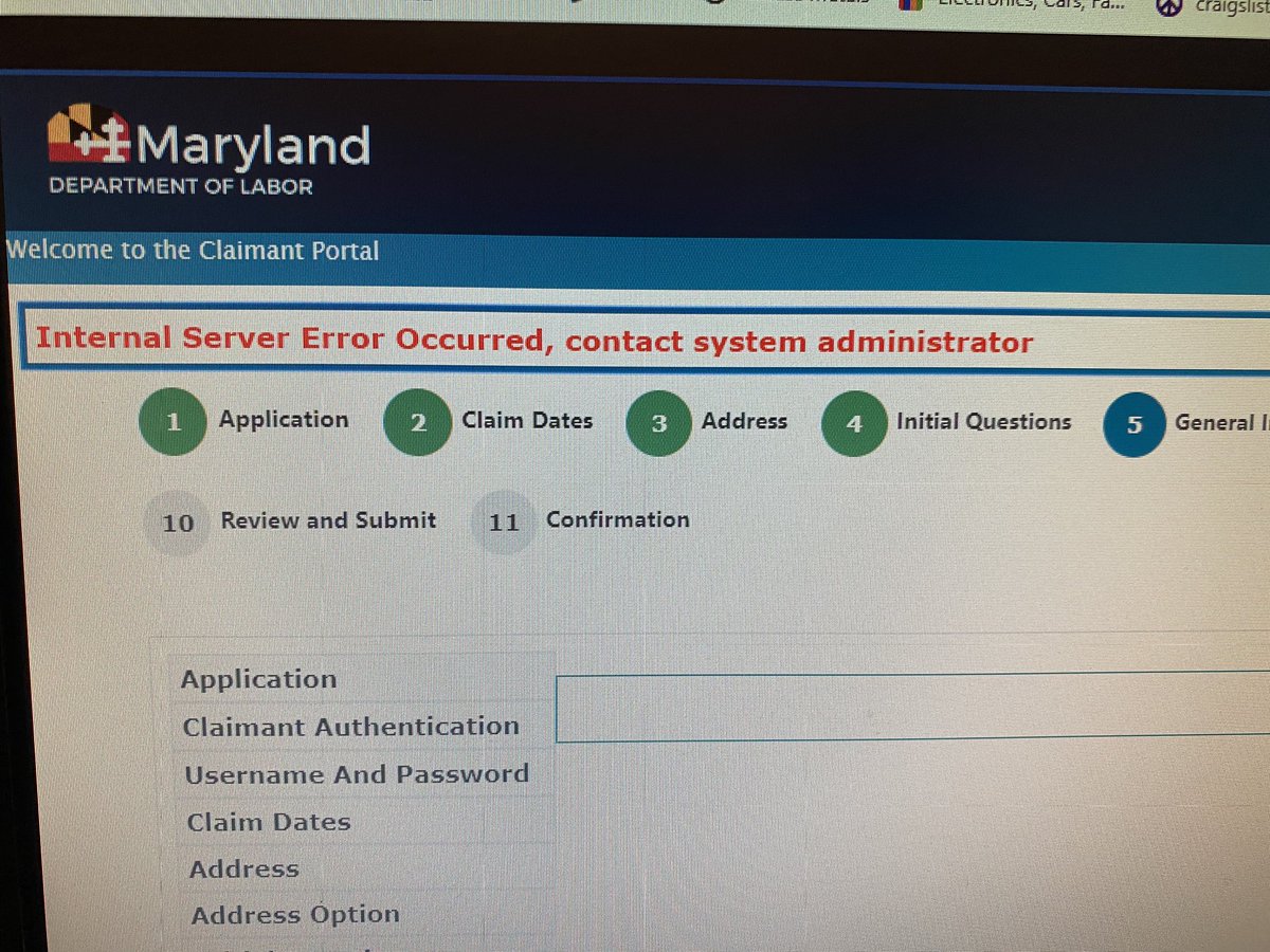 TheSignNerd's tweet photo. Only took 12 minutes for the new Maryland Beacon online portal to crash. Trust the government to help you. Sure. #mdbeacon #mdsucks #kinglarry #maryland https://t.co/cfaO2Sud3V
