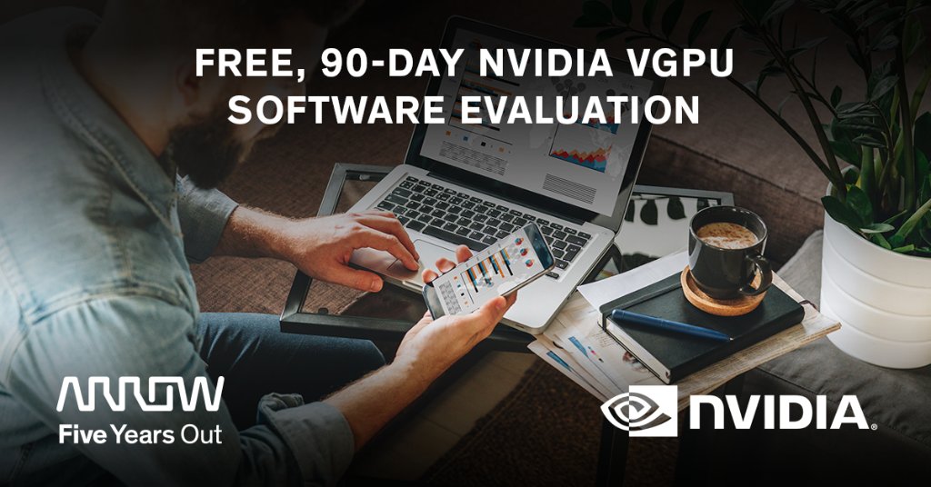 ArrowSecurity's tweet image. To support remote working, NVIDIA expands free, 90-day Virtual GPU software evaluation from 128 to 500 licences. Find out more. arw.li/60191NG0V #NVIDIA #remoteworking #virtualsoftware