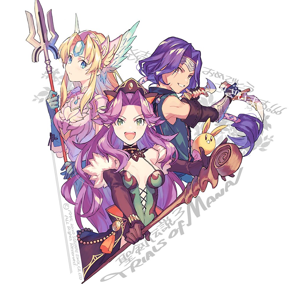 えびら En Twitter 聖剣伝説3 トライアルズオブマナ 発売おめでとうございます 今作に衣装デザインで関わらせて頂きました アンジェラの クラス2 3 4 リースとホークアイのクラス2 3 旧作からのファンなので本当に色んな意味で震えております どうぞよろしく