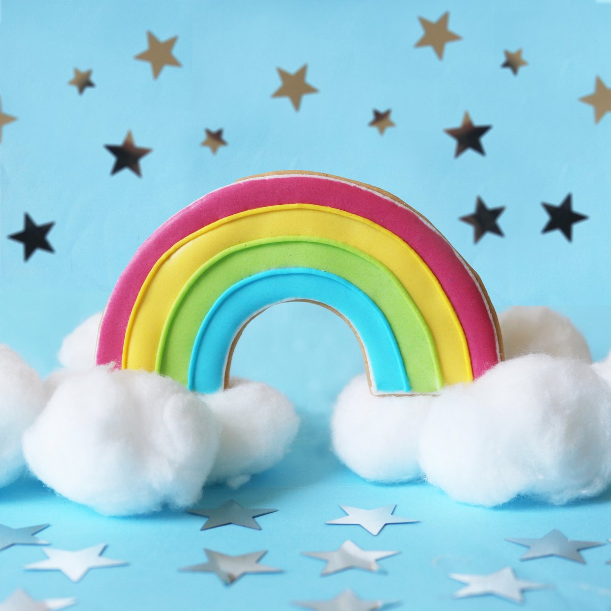 The greater the storm, the brighter the rainbow. We’d like to introduce our newest charity biscuit. From every purchase of our rainbow, Biscuiteers will be donating to <a href="/NatEmergTrust/">National Emergencies Trust</a> in aid of their coronavirus appeal 🌈❤️