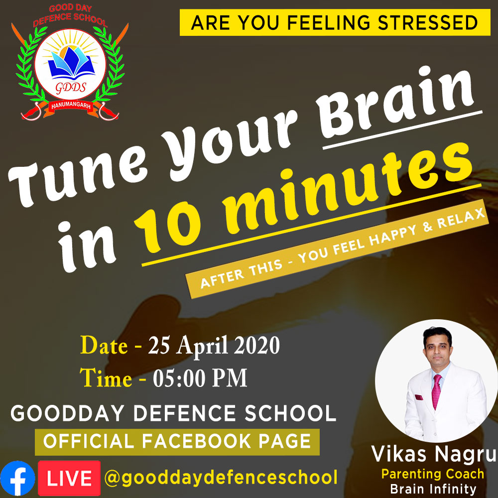 gooddaydefence's tweet photo. Have a Good Day
India's Renowned Motivational Speaker &amp; Parenting Coach Mr.Vikas Nagru
कल 25th अप्रैल शाम 5 बजे Good Day Defence School Hanumangarh के Fb Page से लाइव रहेंगे।
Link -

https://t.co/1agdBRxlWL

Babu lal Juneja
Chairman
Good Day Defence School
Hanumangarh Rajasthan https://t.co/WidgK6oEQZ