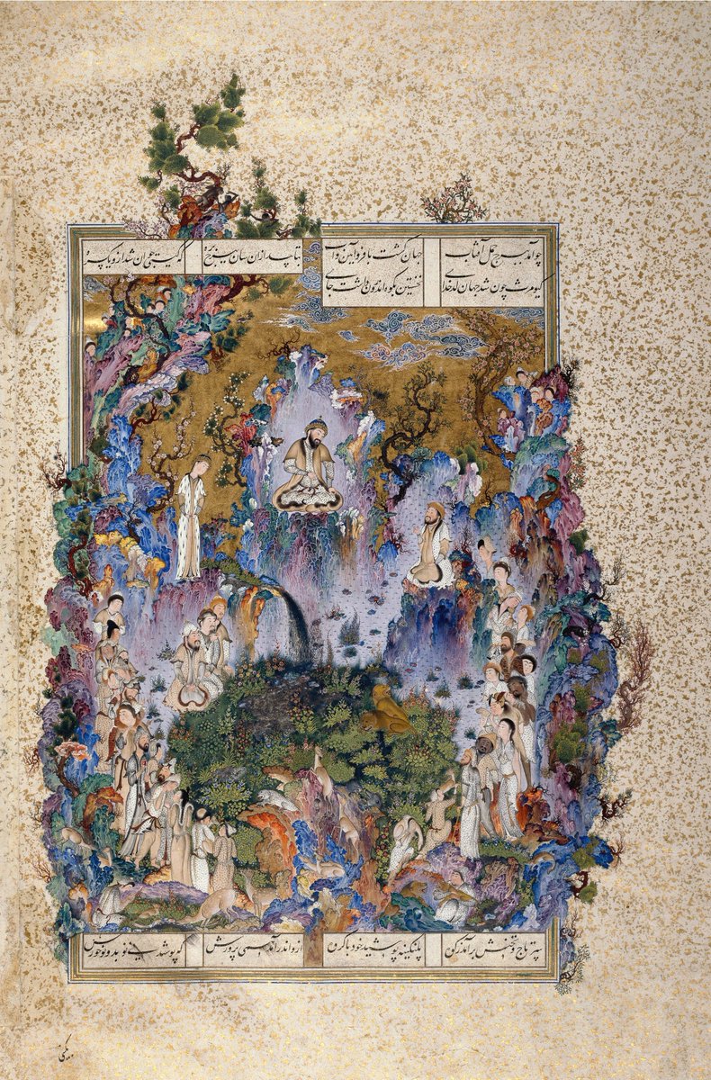 Shahnameh of Shah TahmaspThis is my favorite illustrated Shanameh. Patronized by the Safavid kings Shah Ismail I and Shah Tahmasp. The manuscript contained 759 pages, 258 of which were miniatures. These miniatures were hand painted by the artists of the royal school of Tabriz.