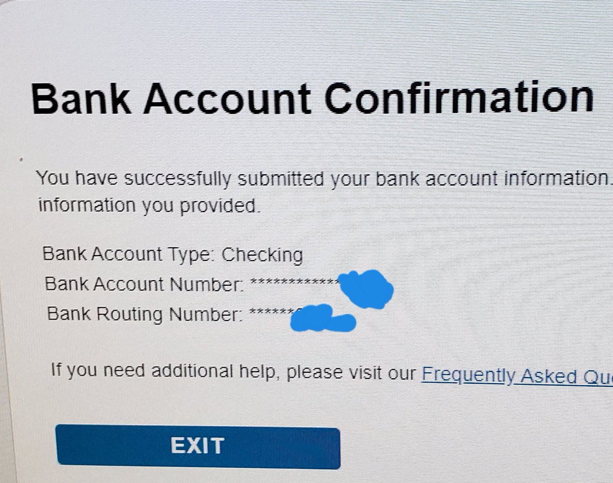 nanaof293's tweet photo. There is hope! I guess the overnight update worked. After getting "payment status not available" since the tool was launched, this morning I was able to enter my bank account info. Now let's see how long it takes to get my stimulus. #IRS #directdeposit #paymentnotavailable https://t.co/tVVuxDkmhw