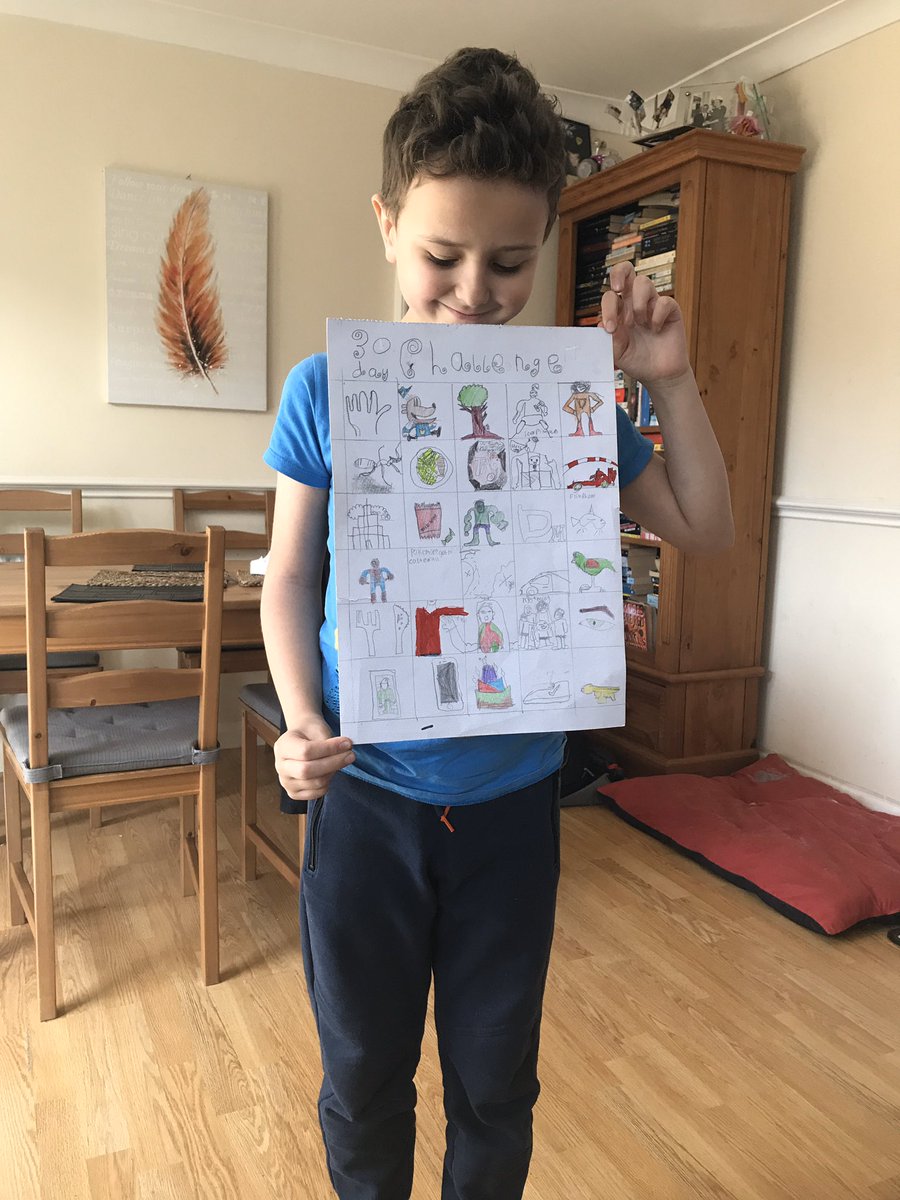 angela_lilith's tweet photo. @barwellacademy Dylan is very proud of his 30 day challenge pictures. https://t.co/TIgX2Sg2AL