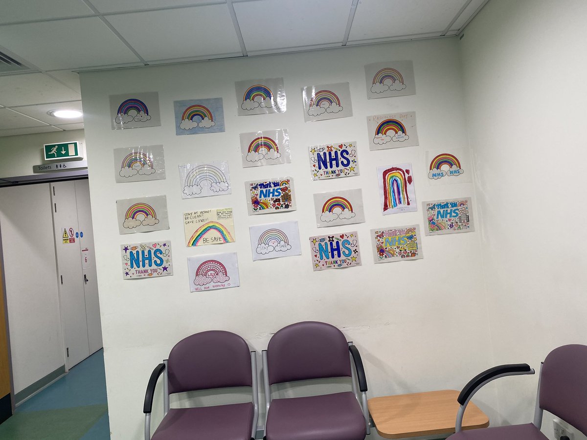 JessicaRoseAnn's tweet photo. Something to raise our spirits in the Radiology department 💙 #NHS #stayhome #swindon #gwh https://t.co/vDomUI6Cho