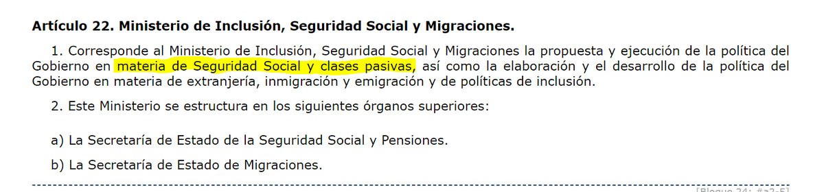 El traspaso de la gestión de las clases pasivas al <a href="/inclusiongob/">Ministerio Inclusión Seguridad Social Migraciones</a> se estableció en enero en el RD 2/2020  y lo expliqué en el Congreso. Lo aprobado esta semana simplemente da cumplimiento a ese traspaso y, en ningún caso, supone una merma de derechos para sus beneficiarios