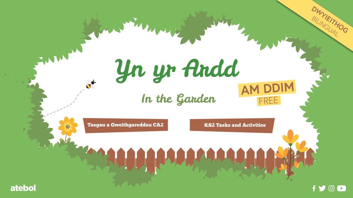 🌳 NEWYDD / NEW 🐝 AM DDIM / FREE 🌳

🦋 Chwilio am weithgareddau ar y thema ‘Yn yr Ardd’ ar gyfer plant rhwng 7 a 11 oed? 🐦

🌻 Looking for ‘In the Garden’ themed activities for children aged 7 to 11 years? 🐞

🏡 Cliciwch yma / Click here: bit.ly/YnYrArdd 

#adnoddau