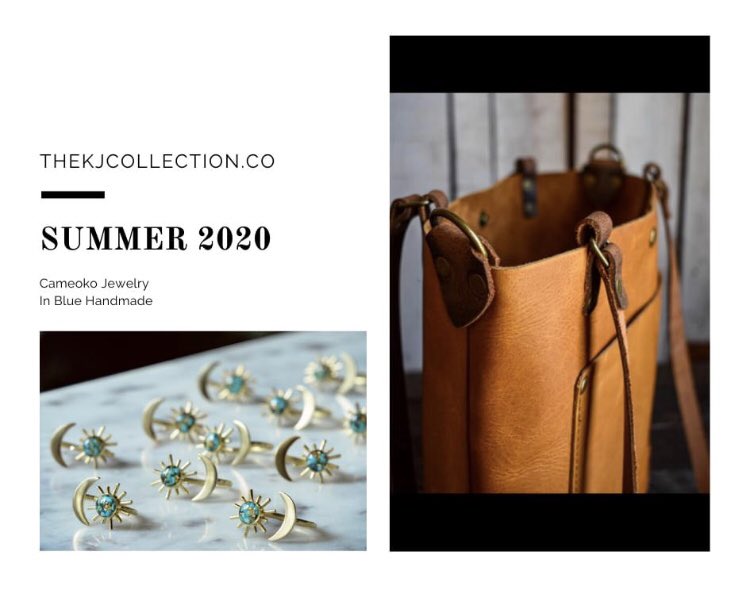 thekjcollection's tweet photo. Rise and Shine KJ Beauties π Happy Friday πWe are loving these handmade pieces! How about you? Coming Summer 2020
Sun and Moon Ring ππ
Small Leather Minimalist Handmade Bag
#TheKJCollection #handmade #handmadejewelry #cameokojewelry #jewelry #Inbluehandmade #fashion https://t.co/ip72zTE0g2