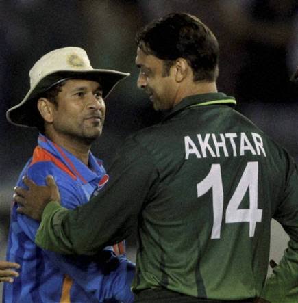 shoaib100mph's tweet photo. A very happy birthday to @sachin_rt . Arguably the best batsman in the history of the game. Its a pleasure to have known you, playing with you &amp; against you.  
The battles against you on the ground are a treasure of my playing days. 

#HappyBirthdaySachin 
#SachinTendulkar https://t.co/oJSN9vWCHd