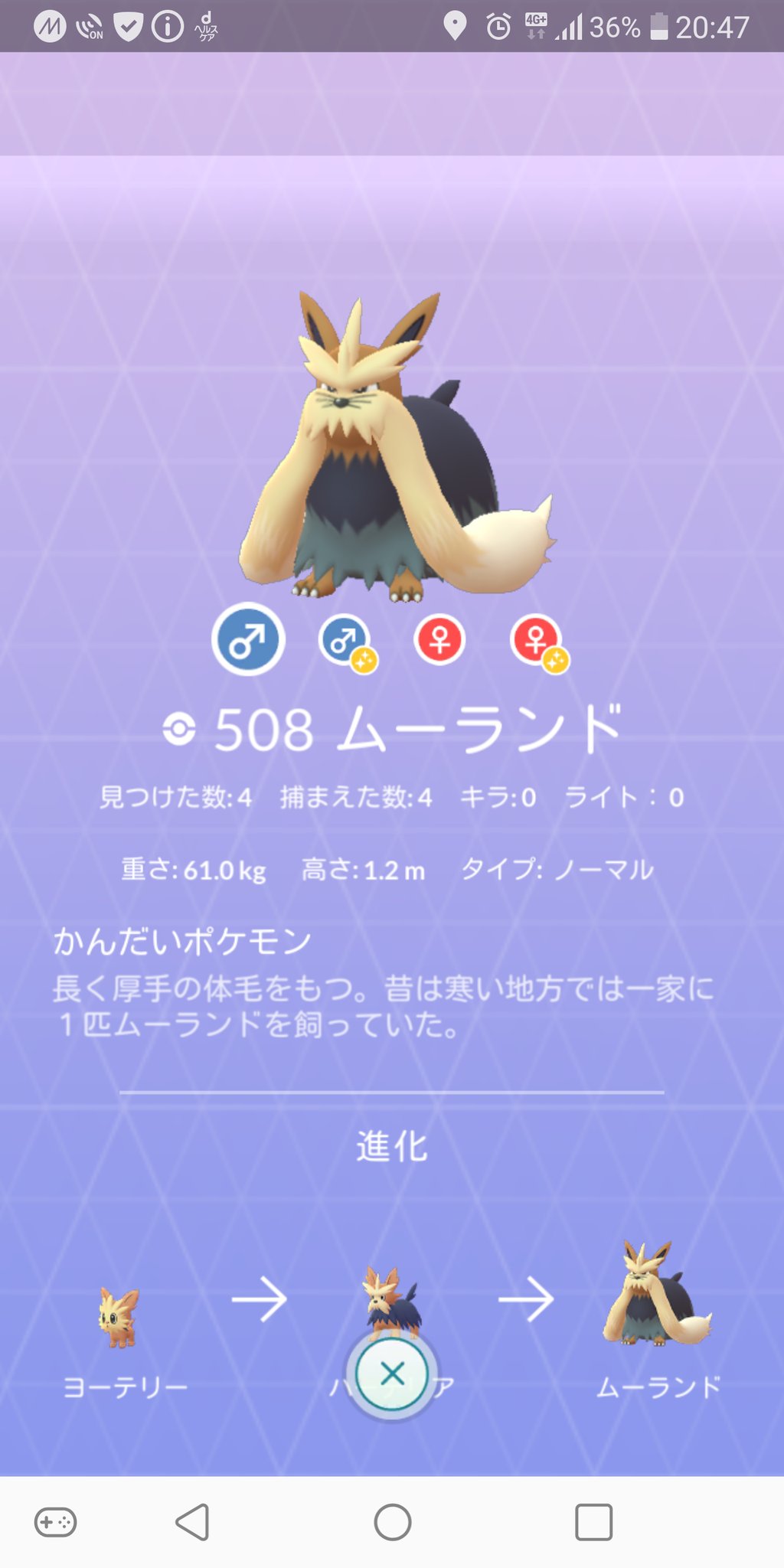 まっつん 柱 まぶしいぜ 色違い ポケモン ヨーテリー ハーデリア ムーランド 色違い T Co Kng2mf7rdn Twitter