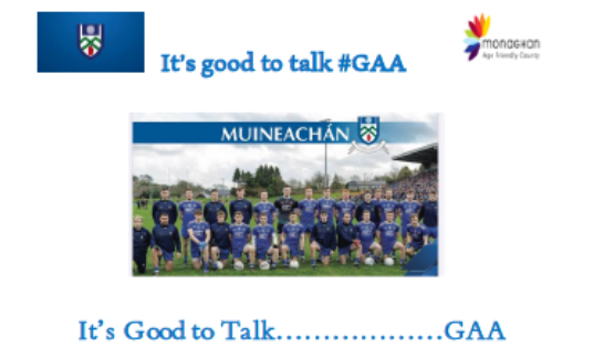 MonaghanCoCo's tweet photo. Know someone who is isolated and would like chat about GAA with @monaghangaa players?
#itsgoodtotalkGAA @PEACELinkSports #YourCouncil @MonaghanHealthy https://t.co/LdNDvgCCz0