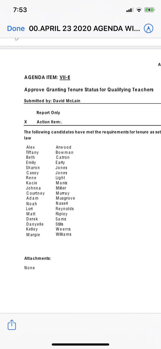 Gongratulations on the fine educators who were granted tenure last night, a great accomplishment!!