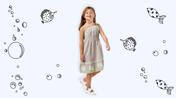 Take trip to the lake side or just hangout along the pool in our soft appliquè dresses. 
#kidsfashion #girlclothing #newaarivals