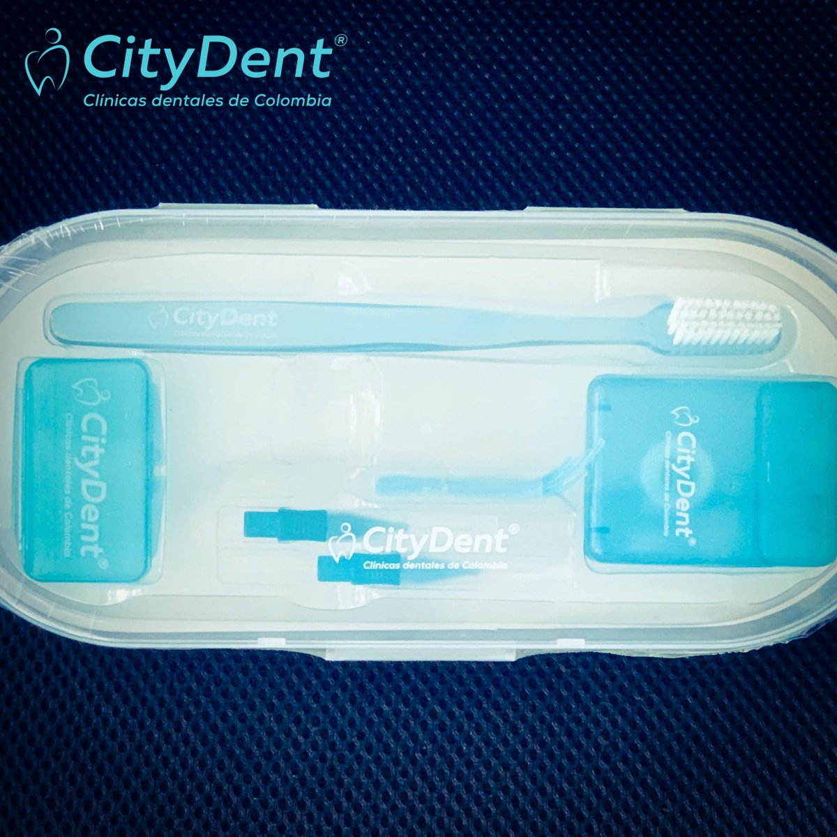 CityDentCo's tweet photo. Recuerda nuestras clínicas #CityDentCo abrirán nuevamente el 27/04. ¡Sí la otra semana inicias un tratamiento de #ortodoncia MBT o superior, podrás llevarte un kit de higiene como este! Ya queda poco... #quedateencasa #BogotaSeQuedaEnCasa #EntreTodosNosCuidamos #DoctoraCityDentCo https://t.co/dADqAwLKO3