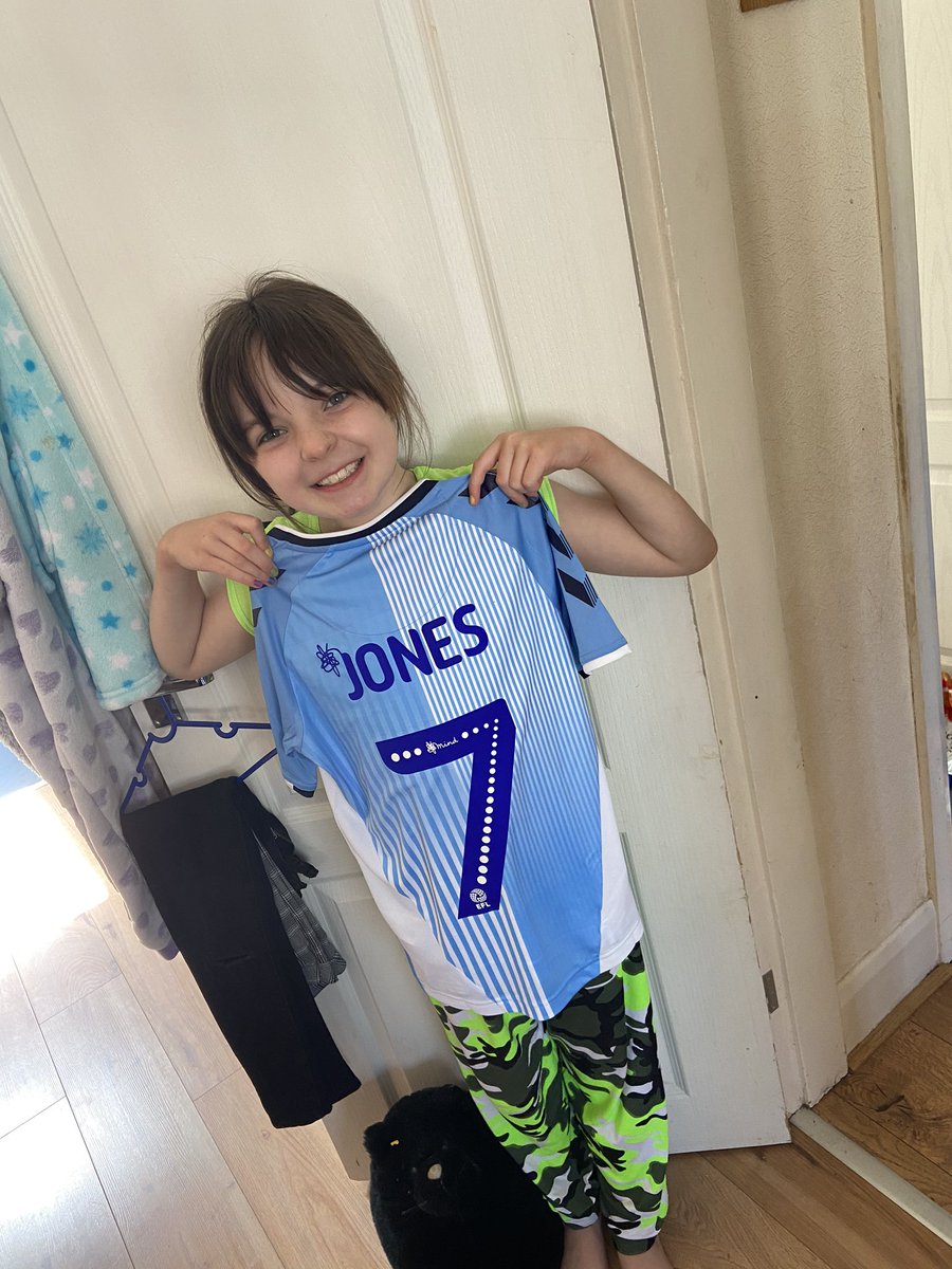 Happy girl now! @JodsJones @Coventry_City her other can get framed now! This just needs signing now please! #no1fanalways #pusb