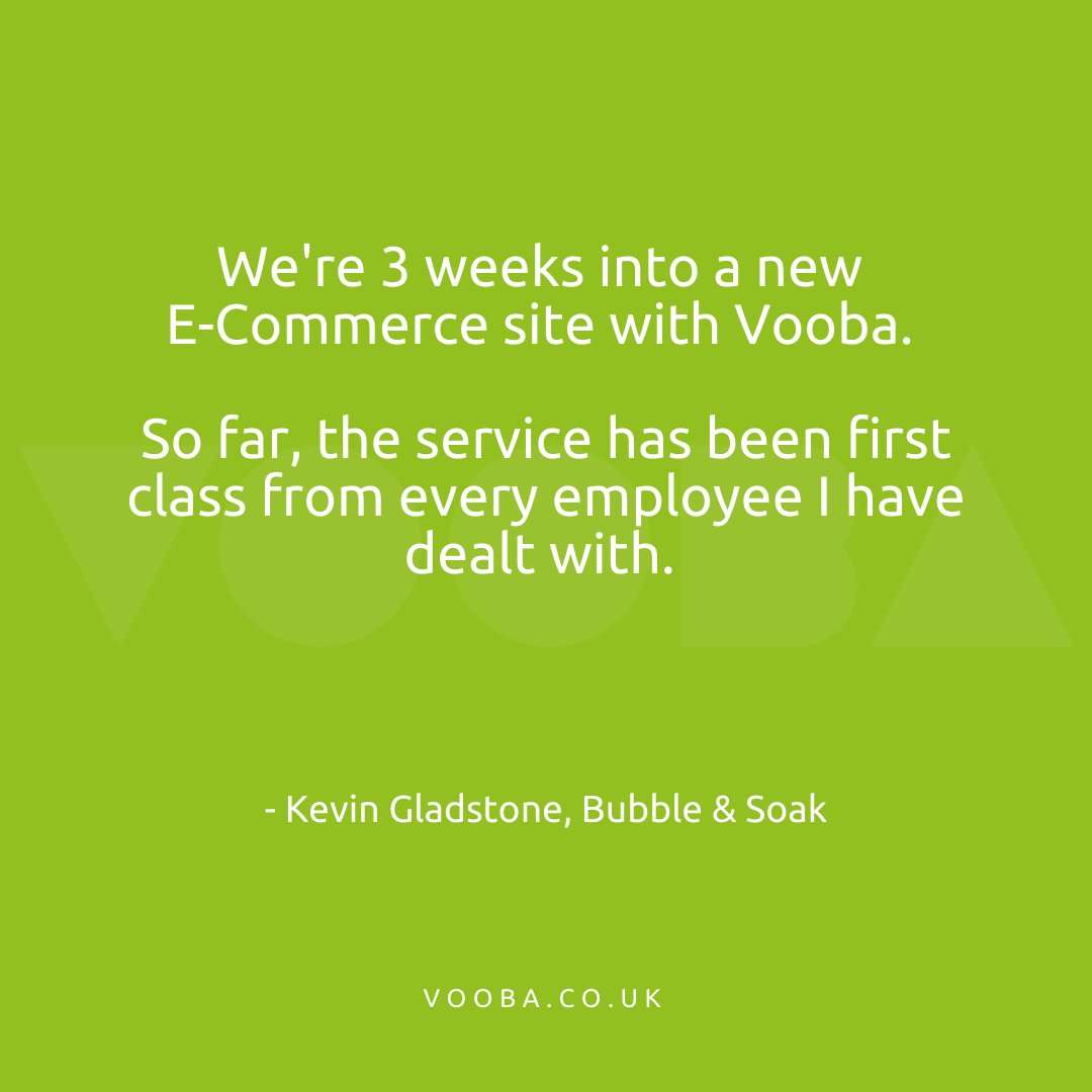 Happy Friday! ☀️ 

How are you ending your week? We like to end ours on a high, here's our latest review from Kevin at Bubble &amp; Soak. Thank you, Kevin! 😄 

#DigitalMarketing #Testimonial