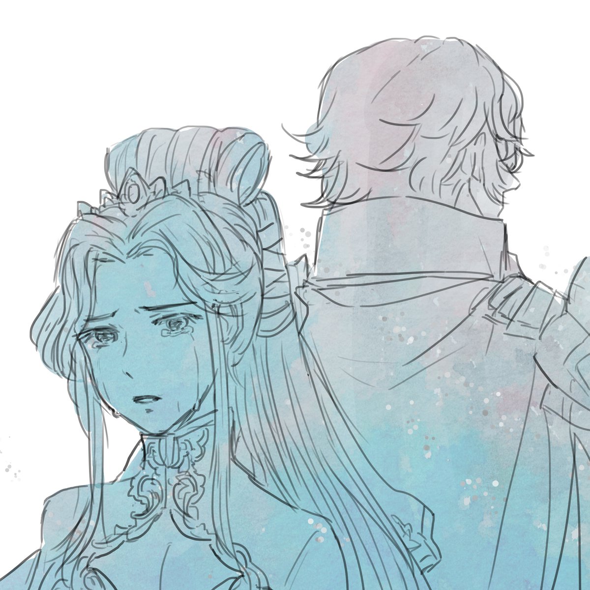 8. Camus/Nyna"Were my heart my master, I would do exactly as you say. Farewell, my princess. I shall never forget our days together at the palace, few though they were. I pray you meet someone who can bring joy back into your life.”