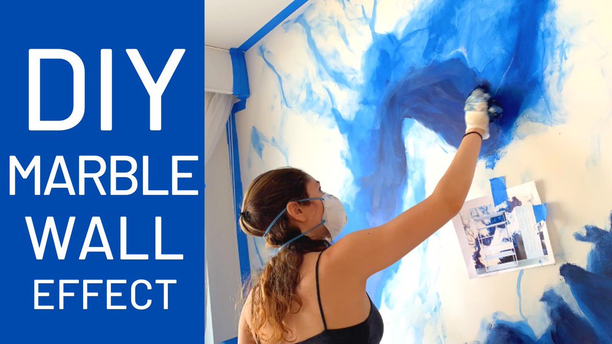BecaCastel's tweet photo. HOW TO PAINT a #MARBLE EFFECT on a wall or countertop using ACRYLIC latex paint. A fun DIY project while #quarantining! Click the link https://t.co/km0IEv5S1w #marbleeffect #marble #marblewall #marblemural #mural #muralart #murals #DIY #homedecor #ArtistOnTwitter https://t.co/5fxeJDnqgl