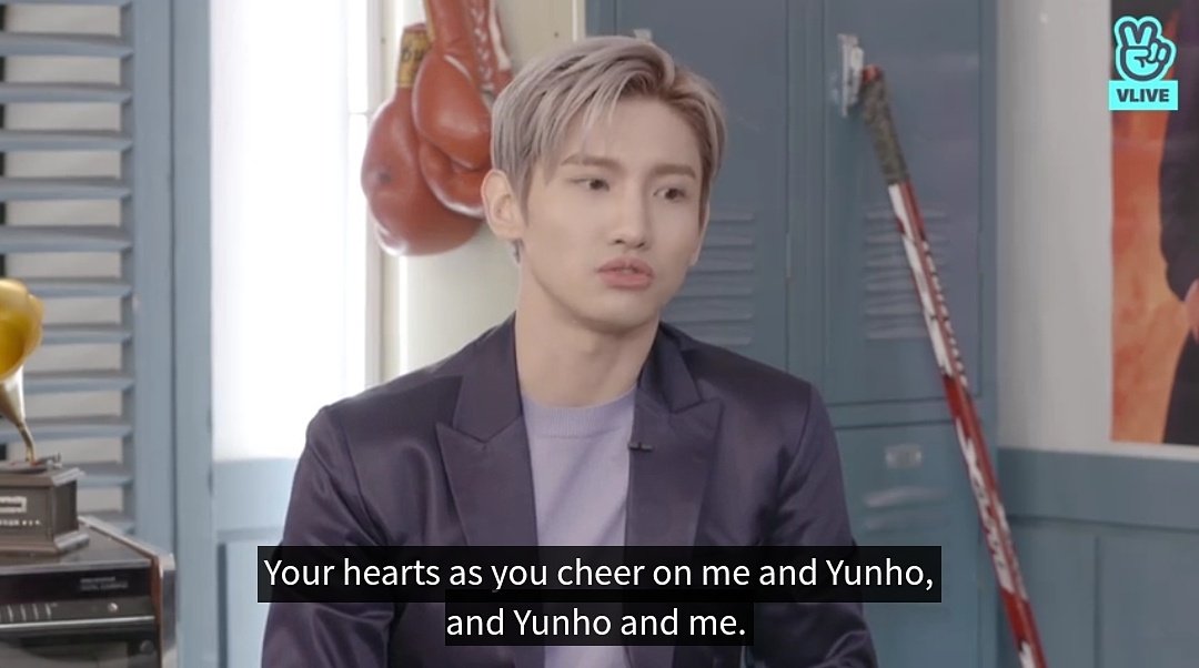 "Your hearts as you cheer on me and Yunho, and Yunho and me. We always know that it's never lighthearted"  #TVXQ  #MAX_CHOCOLATE    #심창민의초콜릿_당도MAX  #당도MAX_최강창민초콜릿_D_1  #MAX  