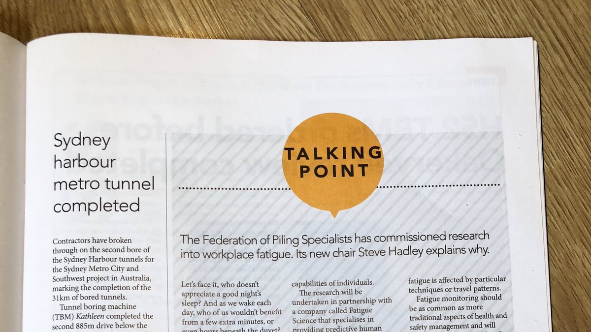 Great Talking Point article, by <a href="/Steve_Hadley_CP/">SteveHadley</a> - new Chair of <a href="/FPS_Piling/">FPS_Piling</a> - in the May issue of <a href="/GE_magazine/">Ground Engineering</a> 👍🏻 Thanks @ClaireS_NCE for the inclusion 🙌 #piling #foundations #geotechnics