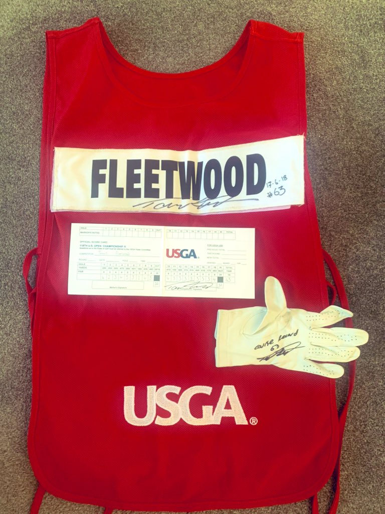 So close £100k if we get there by 7pm tomorrow will add this one off item!!! <a href="/usopengolf/">U.S. Open</a>  course record 63 bib signed by <a href="/TommyFleetwood1/">Tommy Fleetwood</a> and official score card! PLEASE RETWEET #usopenhistory £10 a ticket