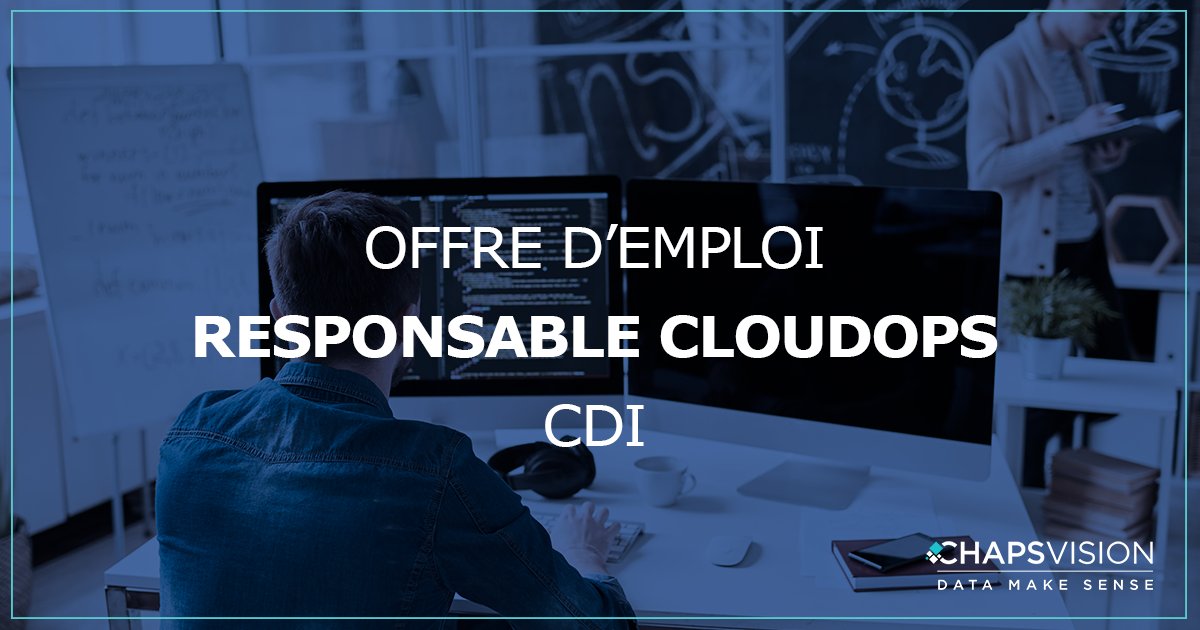 [OFFRE D’EMPLOI] CHAPSVISION recherche son ou sa Responsable CloudOps 
Rejoignez-nous !

Postulez ici : 
chapsvision.fr/carrieres/resp…