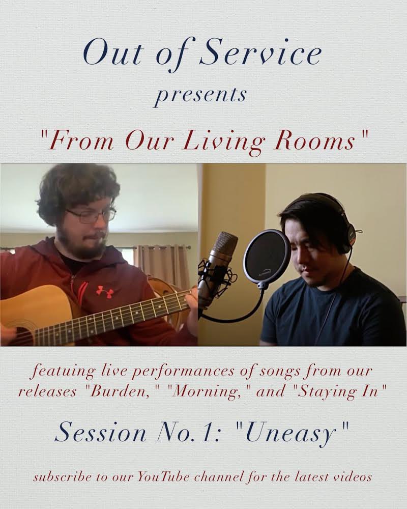 OutofServiceUS's tweet image. Today we are happy to announce our new "From Our Living Rooms" series. Every Friday we will be releasing live content on our YouTube page!  This week's video features our song "Uneasy.”

youtu.be/I8xn2lLDz9k