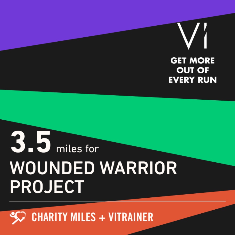 thamar58's tweet photo. 3.5 @CharityMiles for @wwp. Thx @Vi_Trainer for sponsoring me! https://t.co/BIKS9A2m2D