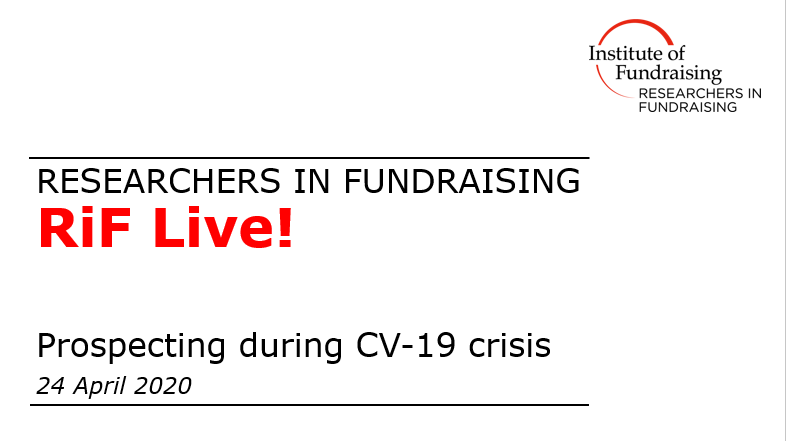 dcodera's tweet photo. Thanks to @jenniemoule1, @matthewjgorman and @catriona_sinc for being our guest speakers at #RiFLive -
@rifuk's brand-new virtual chat. It was very informative and lively discussion on how to #prospectresearch during a crisis. https://t.co/mtlOinGGqT