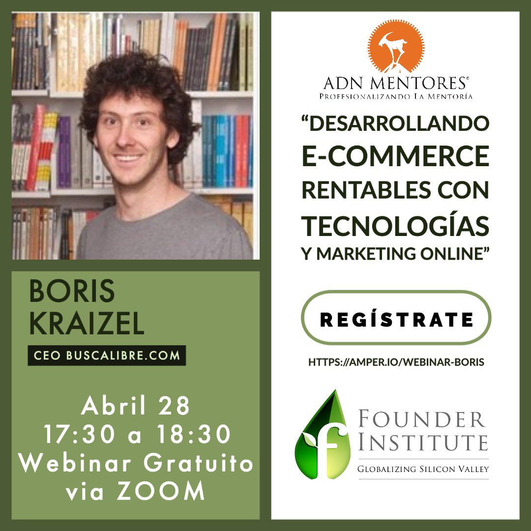 Webinar gratuito, como parte de la convocatoria 2020 de nuestro programa de aceleración. Registro gratuito aquí: Amper.io/webinar-boris