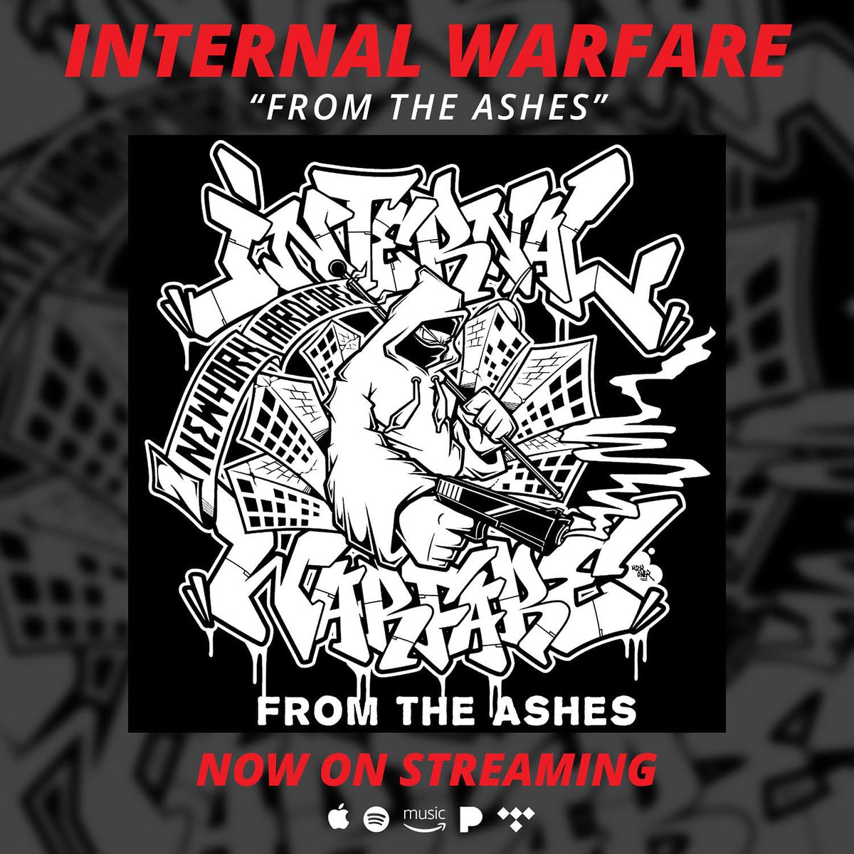 TMLabs845's tweet photo. INTERNAL WARFARE "From The Ashes" up now on all streaming platforms. Heavy NYHC FFO: #Bulldoze #25TaLife #Madball #NYHC #HVHC https://t.co/eXeXYtonmg