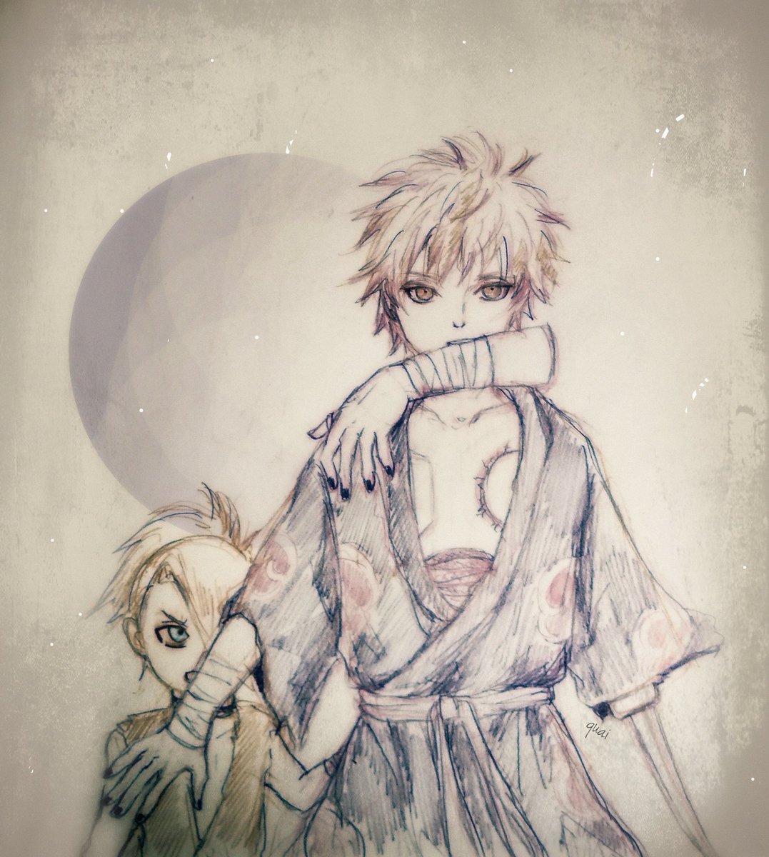 #絵描き繋がれ
ごましゃん、うみなかしゃんからバトル頂きました!ありがとうございます〜??何か面白そうなのと思って中の人繋がりやクロスオーバー等にしてみました!しかしサソリの旦那は何着ても似合うなぁ…?? 